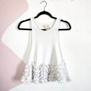 Lemon Loves Lime Girls White Ruffle Dress Size 3